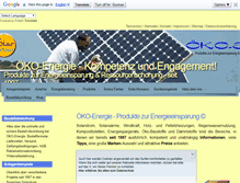 Tablet Screenshot of oeko-energie.de